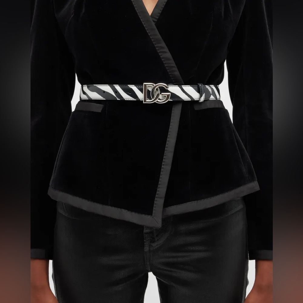 Dolce&Gabbana
Zebra Interlocking DG Leather Belt